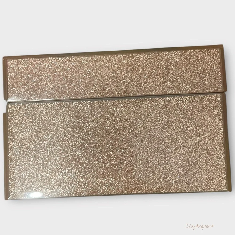 ✨ Rose Gold Sparkly Jewelry Box with Earring Bundle – Hoops, Studs & Dangles ✨ - Picture 3 of 14
